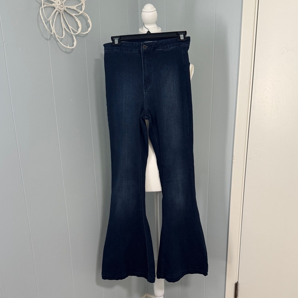 KanCan Dark Blue Flare Jeans